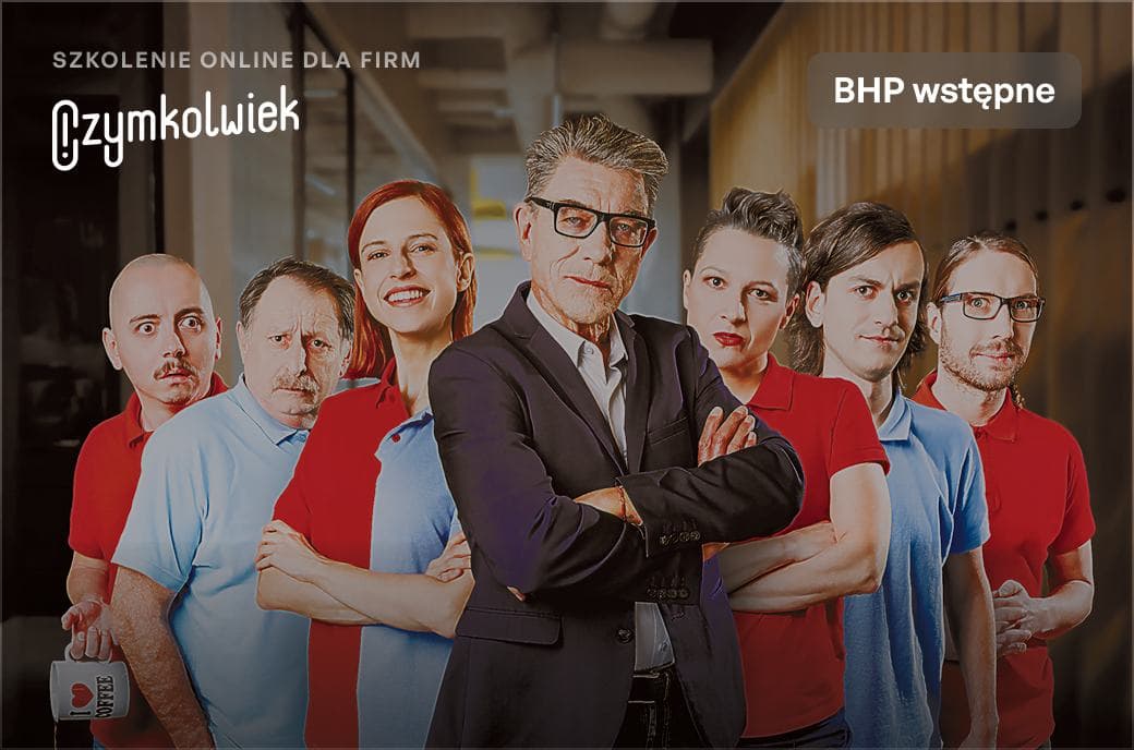 Kadr ze szkolenia BHP Wstępne
